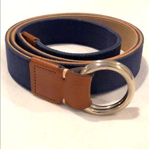 Peter Millar O Ring Belt, Navy